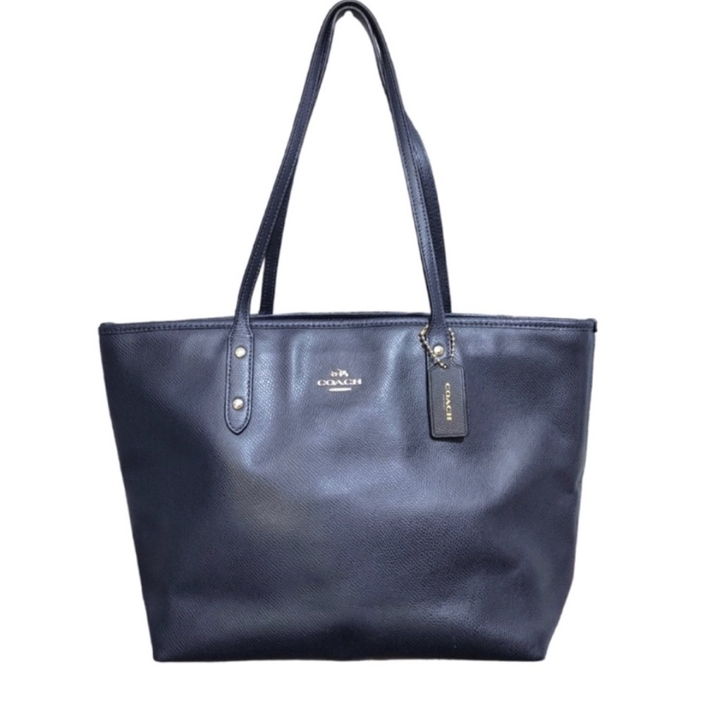 Coach Zipper Tote - Midnight Blue